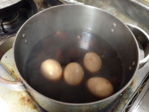 イノシシ角煮と煮卵