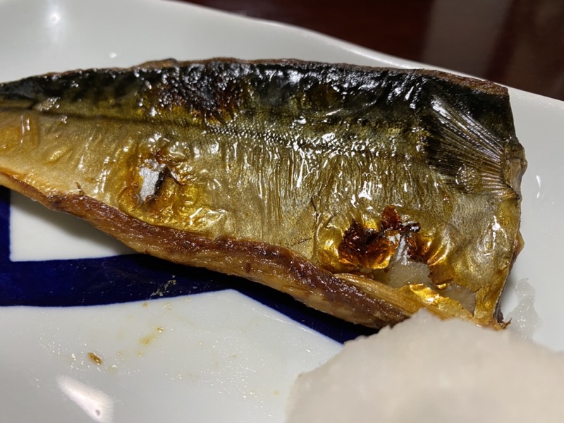 鯖の塩焼きと大根おろし【魚食80日目】