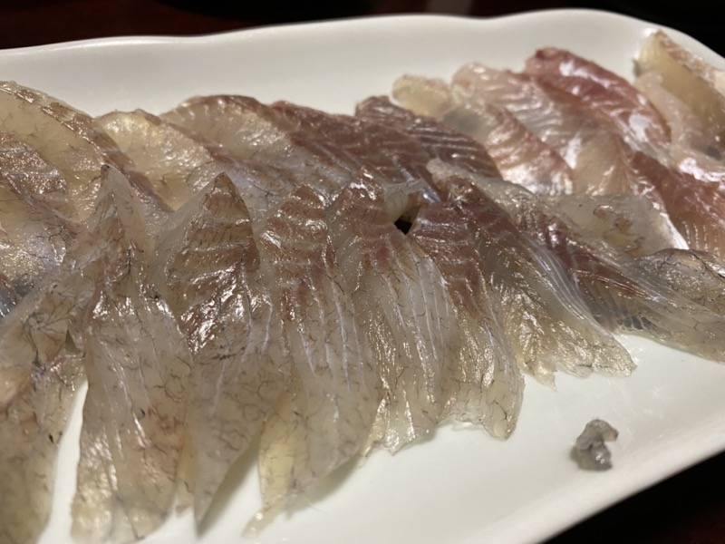 セイゴの刺身 魚食92日目 新鮮な魚はやっぱり美味い